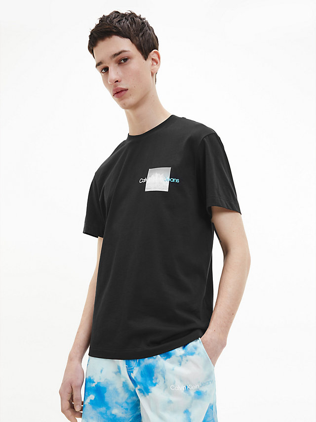CK Black Boxy Logo T-Shirt undefined men Calvin Klein