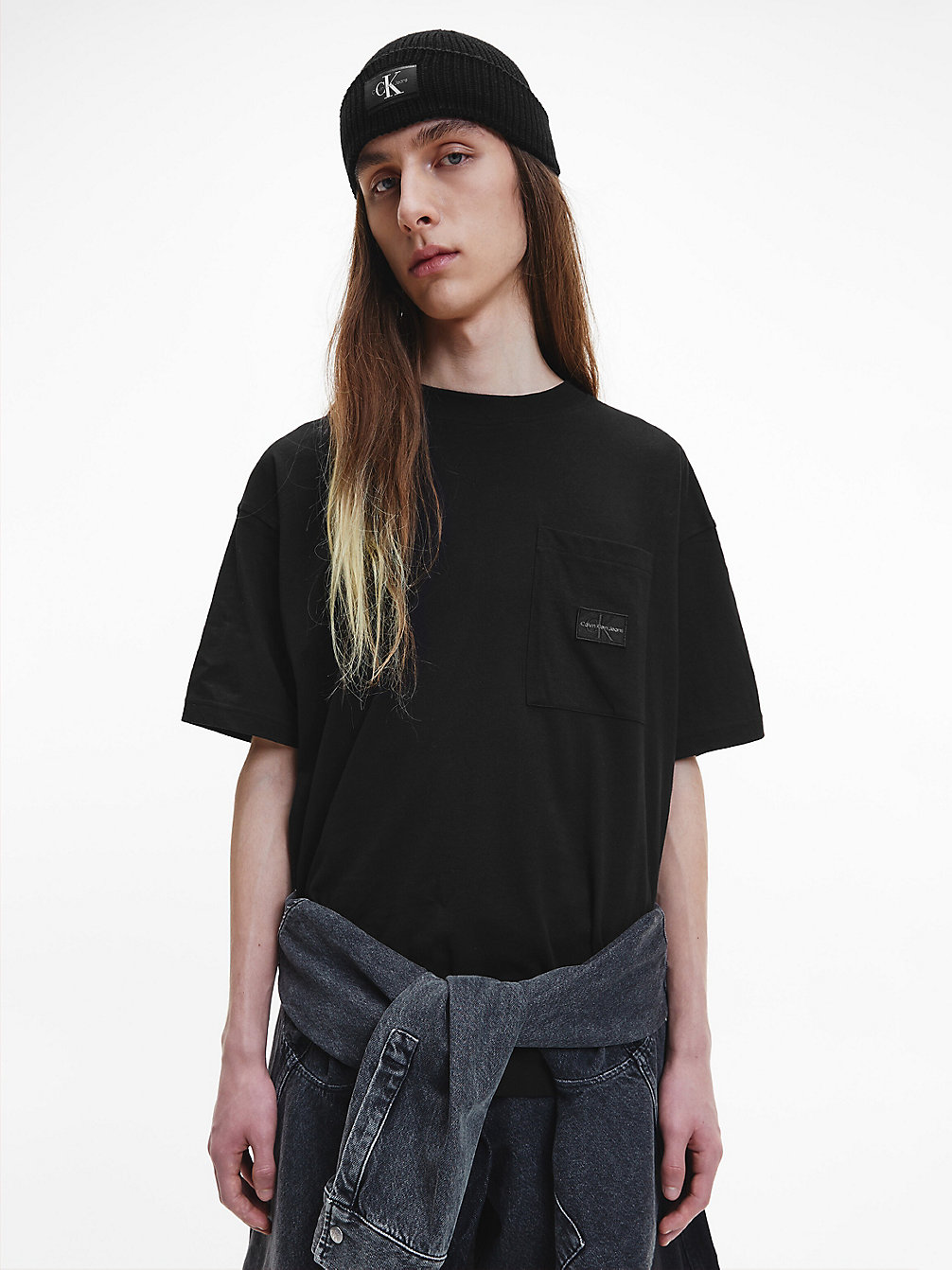 T-Shirt Oversize In Cotone Riciclato > CK BLACK > undefined uomo > Calvin Klein