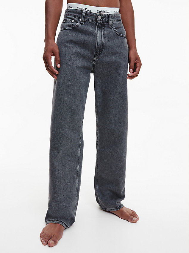 grey jeansy 90's loose dla mężczyźni - calvin klein jeans