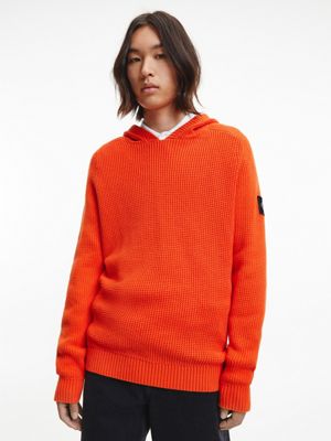 Calvin Klein maglia uomo manica corta in cotone arancio main image 0