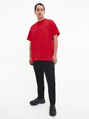 CANDY APPLE Organic Cotton Logo Collar T-shirt for men CALVIN KLEIN JEANS