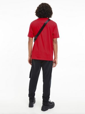 CANDY APPLE Organic Cotton Logo Collar T-shirt for men CALVIN KLEIN JEANS