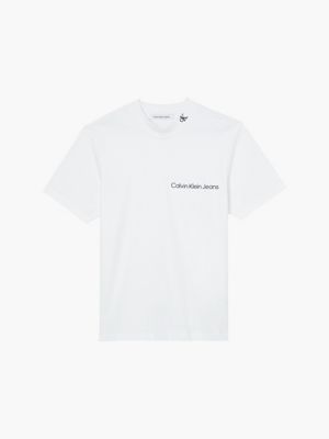 BRIGHT WHITE Relaxtes T-Shirt aus Bio-Baumwolle für Herren CALVIN KLEIN JEANS