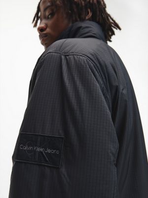 TIMELESS CAMEL/CK BLACK Reversible Recycled Sherpa Jacket for men CALVIN KLEIN JEANS