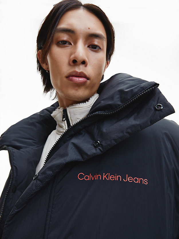CK BLACK Recycled Nylon Puffer Jacket for men CALVIN KLEIN JEANS