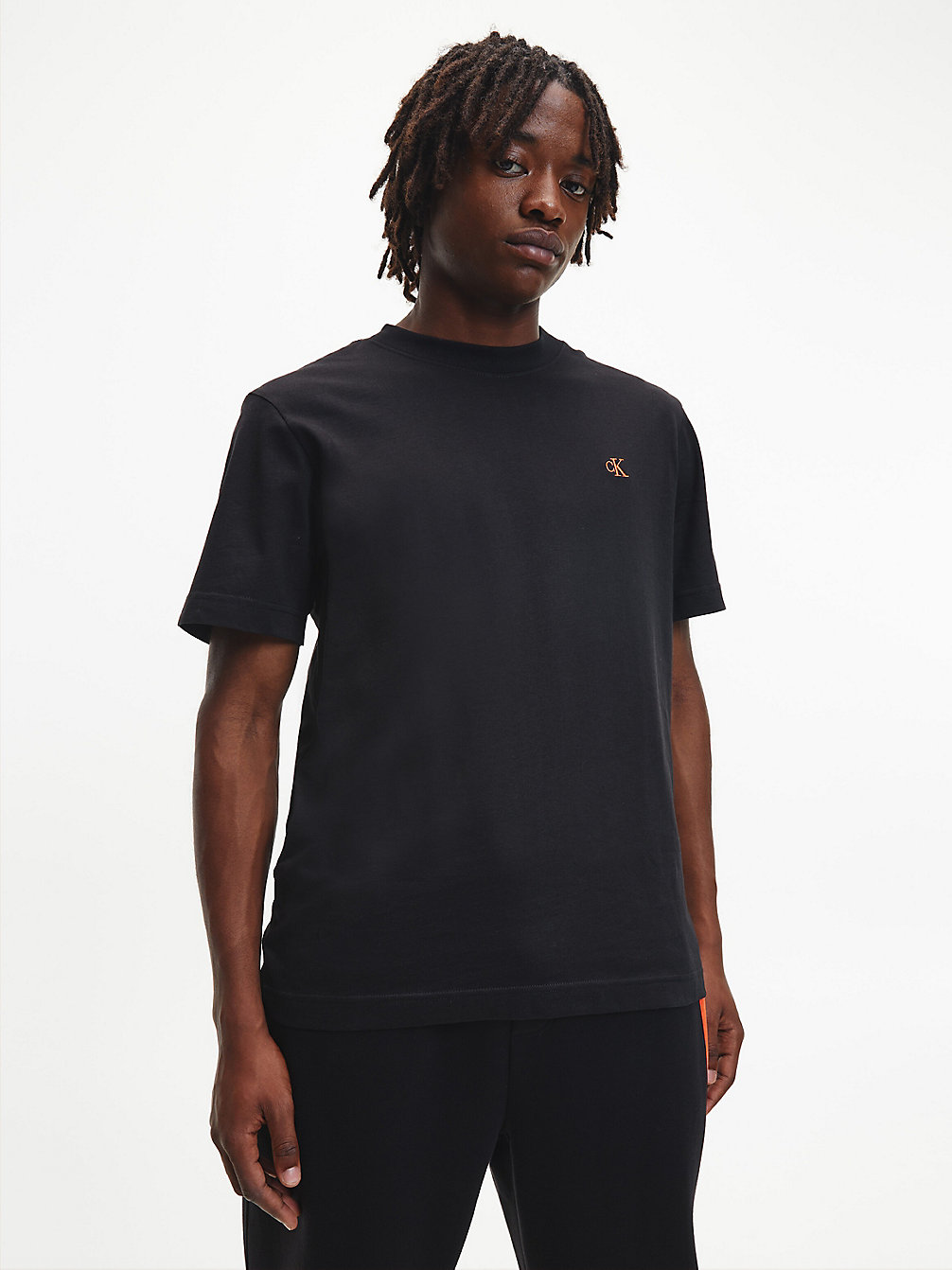 CK BLACK > Relaxed T-Shirt Met Logo Tape > undefined heren - Calvin Klein