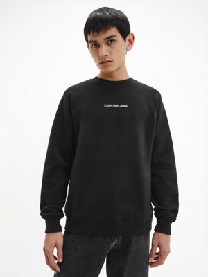  logo-sweatshirt für herren - calvin klein jeans