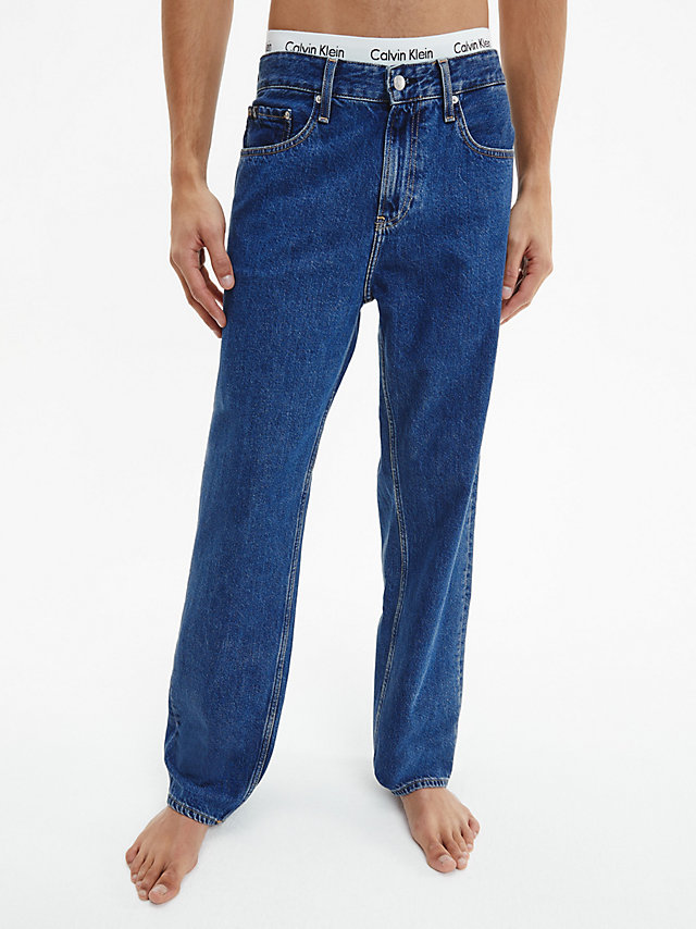 Denim Dark 90's Straight Jeans undefined men Calvin Klein