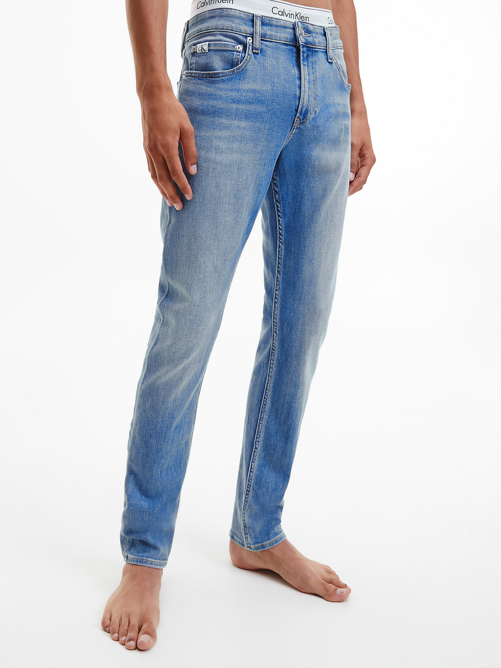 Denim Light Slim Jeans undefined men Calvin Klein