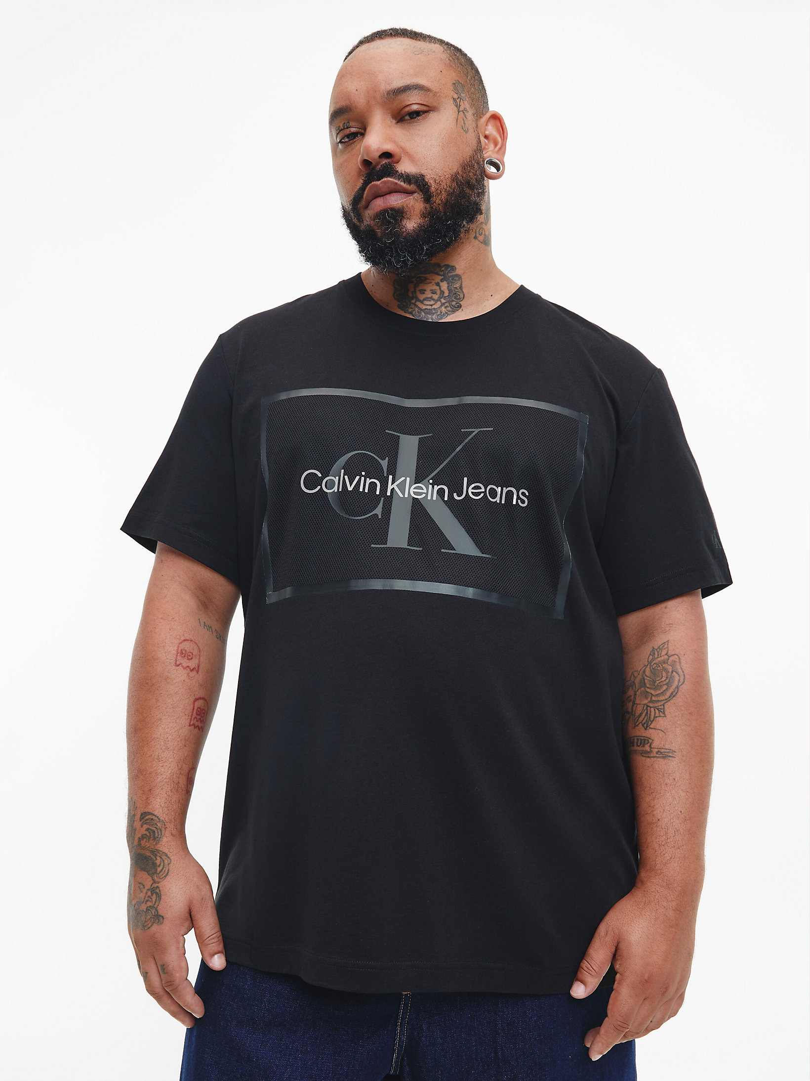 CK Black > Logo-T-Shirt Aus Bio-Baumwolle In Großen Größen > undefined Herren - Calvin Klein