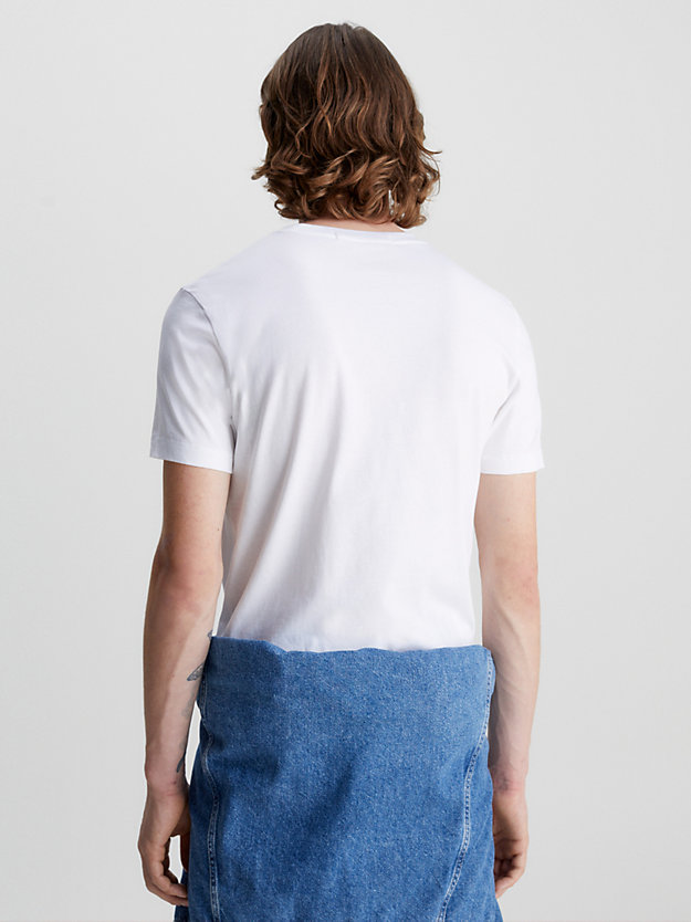 BRIGHT WHITE Slim Logo-T-Shirt für Herren CALVIN KLEIN JEANS