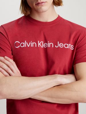 Red calvin on sale klein tshirt