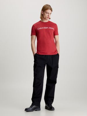 Calvin klein slim logo hotsell t shirt