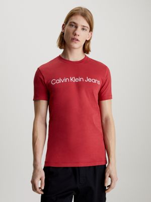 Calvin Klein Men's Red T-shirts