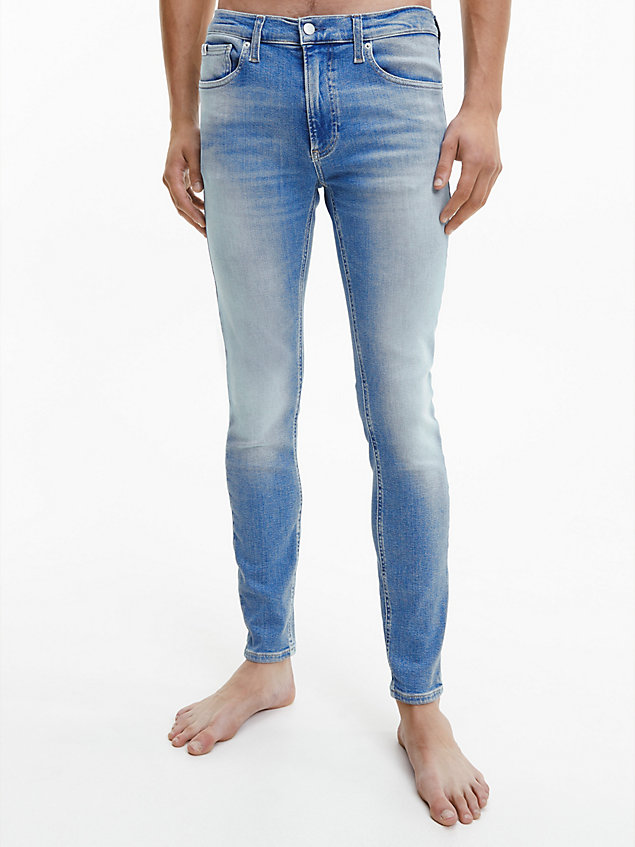 denim super skinny jeans voor heren - calvin klein jeans