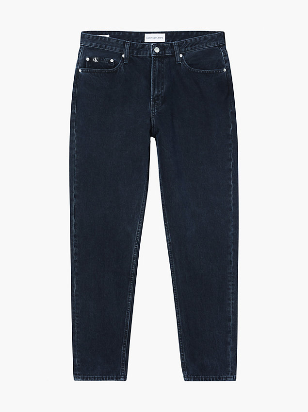 grey jeansy tapered dla mężczyźni - calvin klein jeans