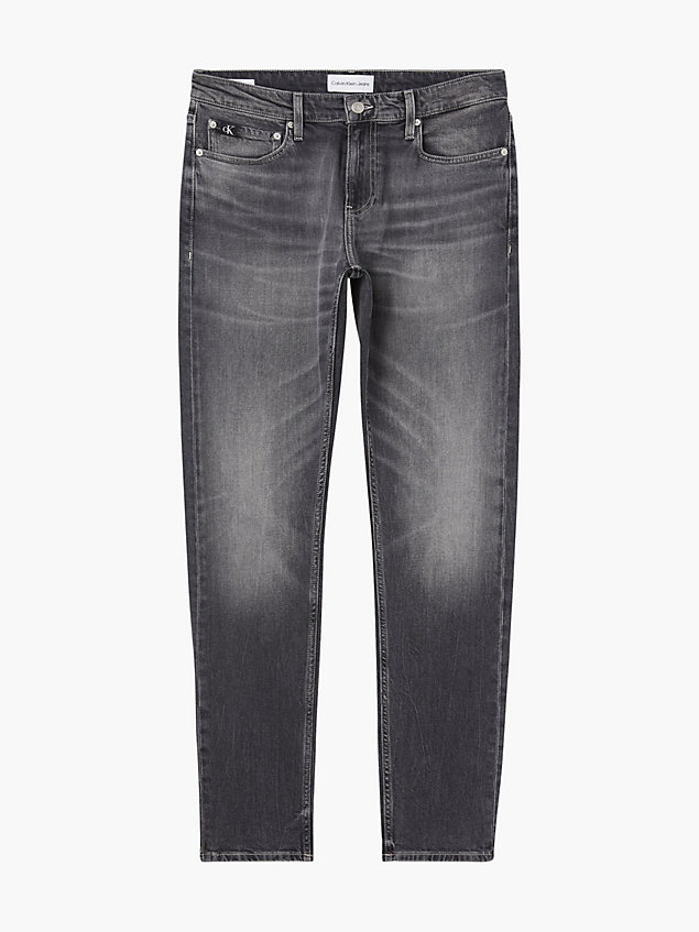 grey jeansy slim dla mężczyźni - calvin klein jeans