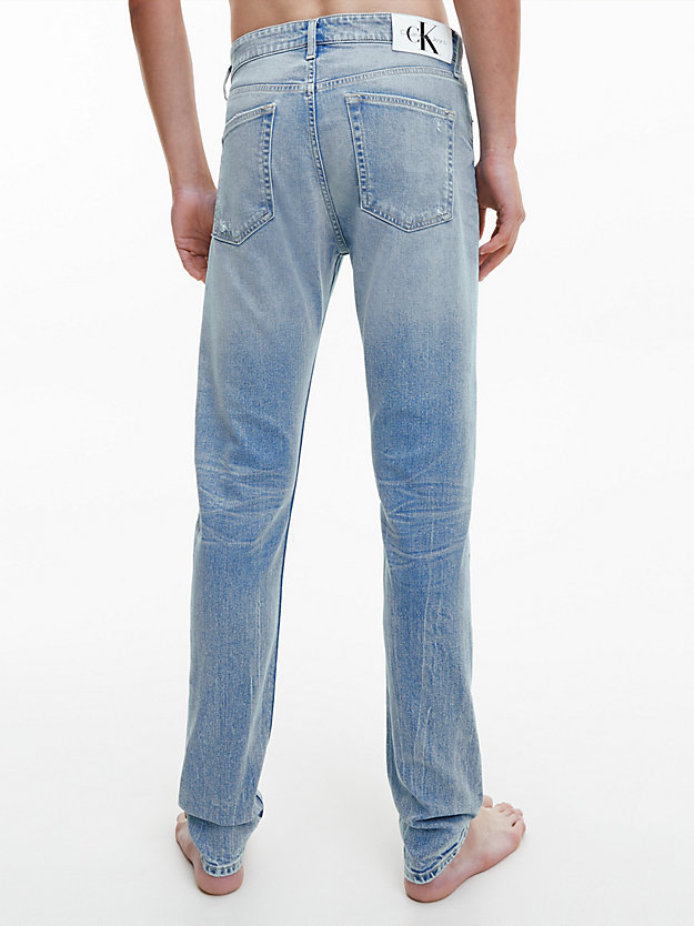 denim light slim tapered jeans for men calvin klein jeans
