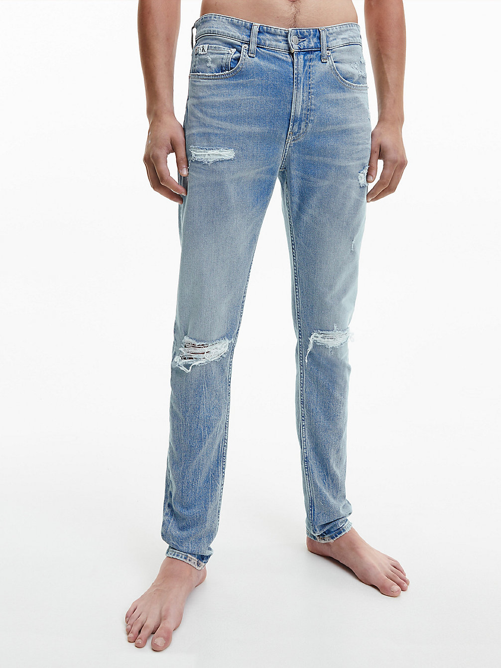 DENIM LIGHT Slim Tapered Jeans undefined heren Calvin Klein