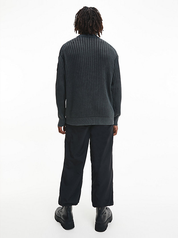 CK BLACK Lässiger Pullover aus gekämmter Baumwolle für Herren CALVIN KLEIN JEANS