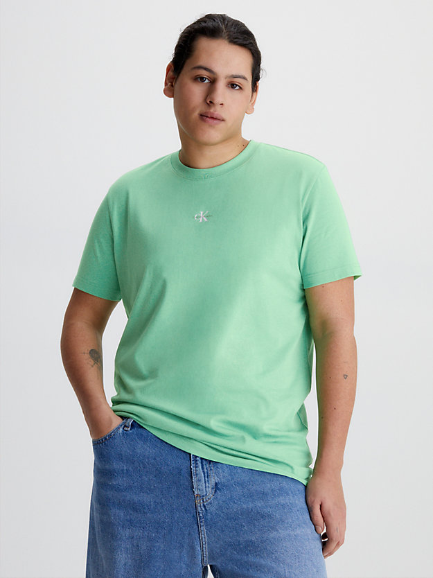 NEPTUNES WAVE Camiseta de algodón orgánico con monograma de hombre CALVIN KLEIN JEANS