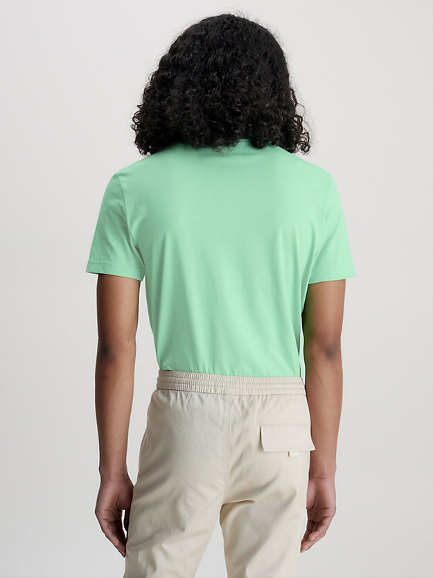 NEPTUNES WAVE Camiseta de algodón orgánico con monograma de hombre CALVIN KLEIN JEANS