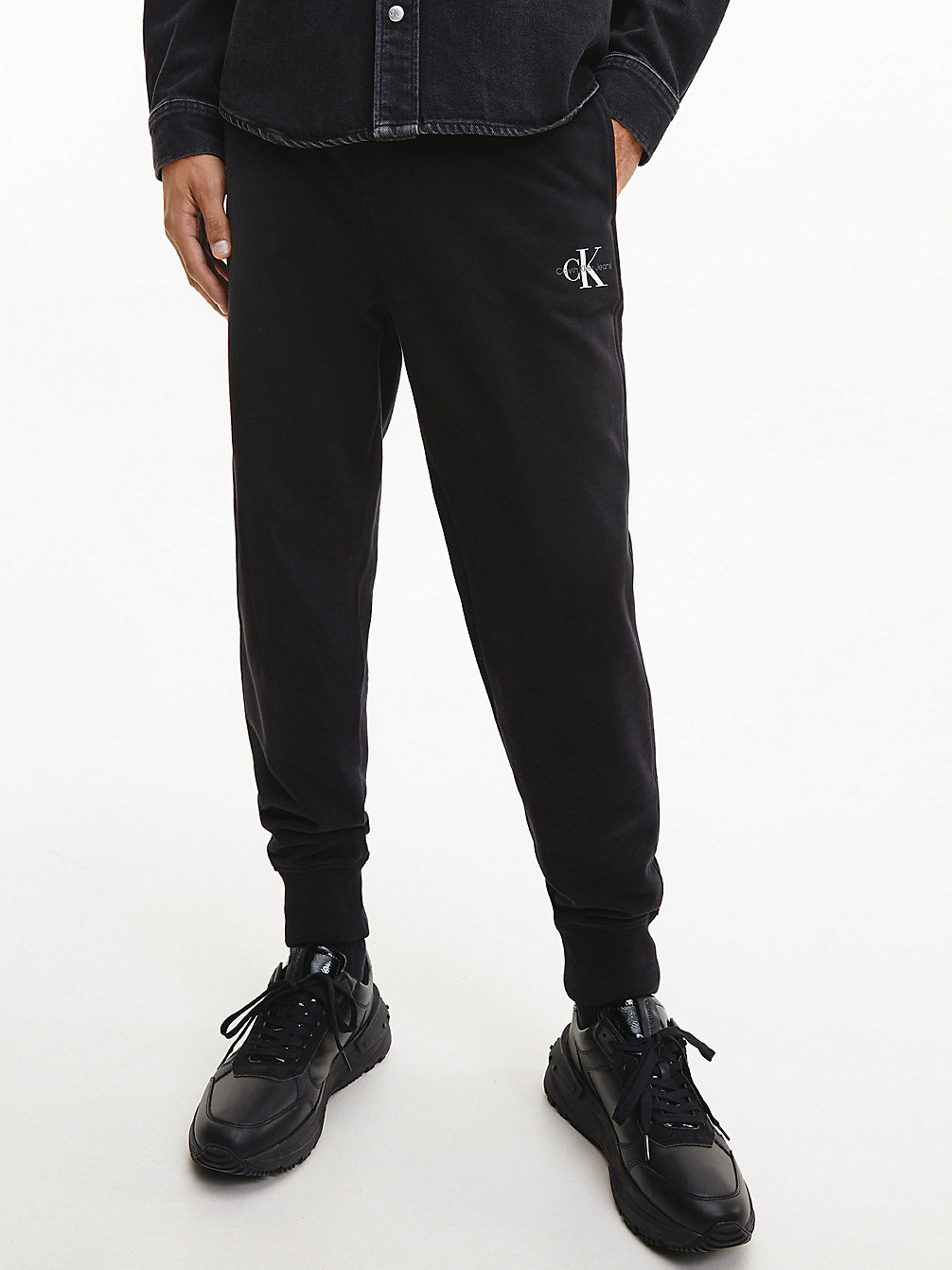 CK BLACK > Spodnie Dresowe Z Monogramem > undefined Mężczyźni - Calvin Klein