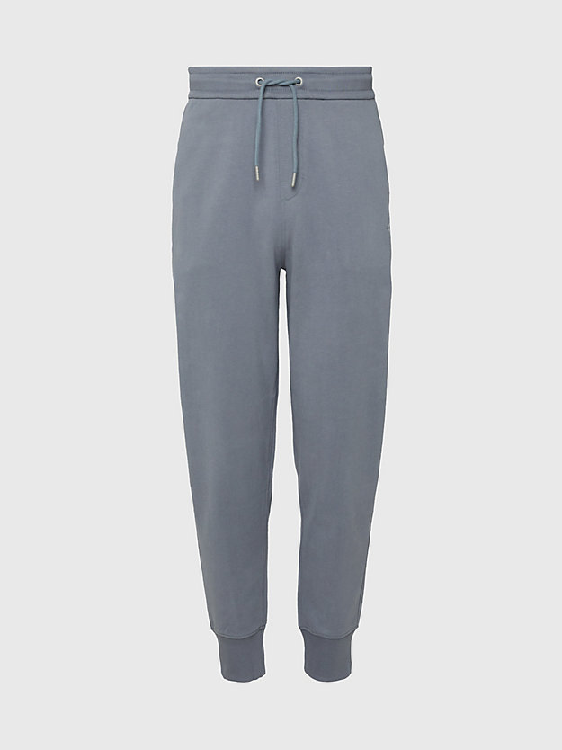 overcast grey monogram joggers for men calvin klein jeans