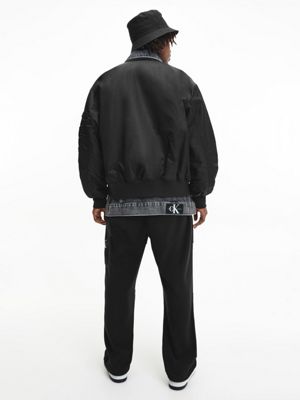 CK BLACK Cazadora bomber holgada de nailon de hombre CALVIN KLEIN JEANS