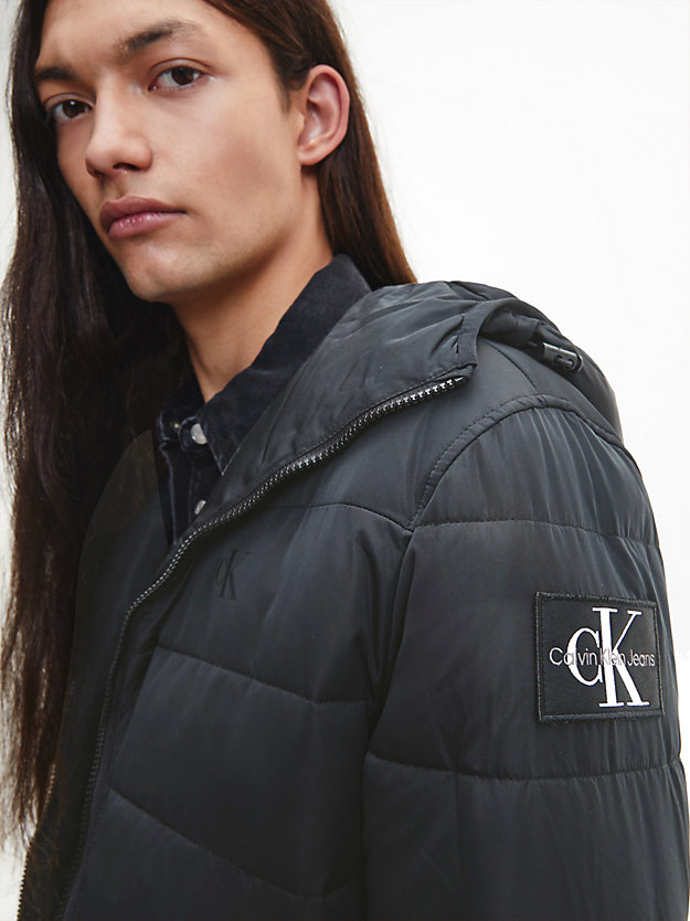 CK BLACK Recycled Lightweight Puffer Jacket for men CALVIN KLEIN JEANS