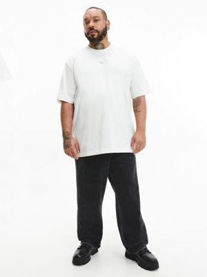 IVORY Camiseta holgada con logo en la parte trasera de hombre CALVIN KLEIN JEANS