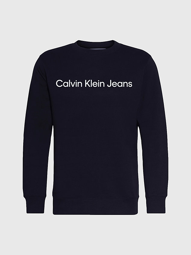 sudadera con logo black de hombre calvin klein jeans