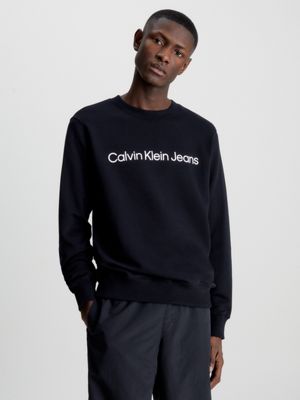 Calvin klein shop black logo sweatshirt