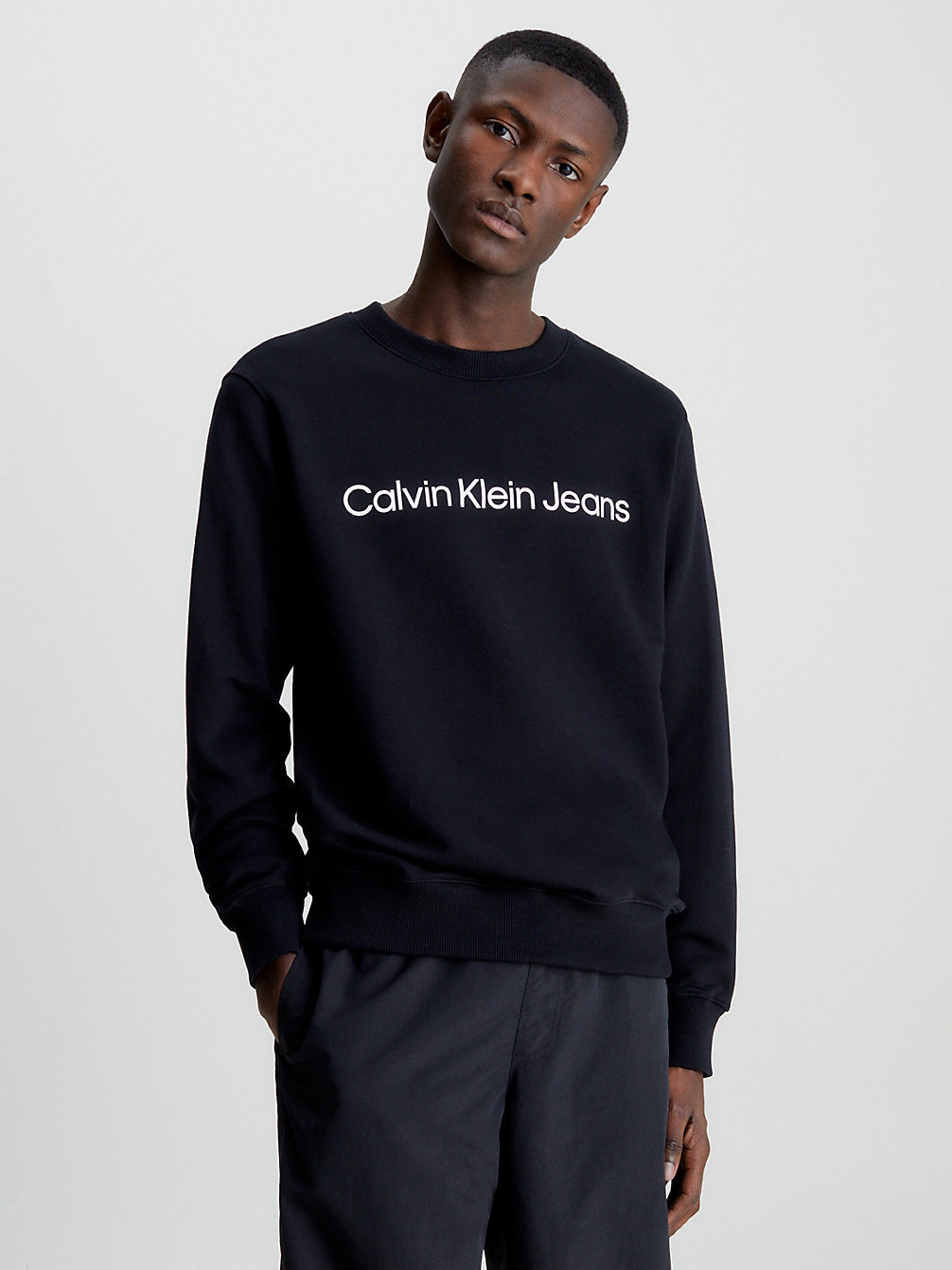 Sweat-Shirt Avec Logo > CK BLACK > undefined hommes > Calvin Klein