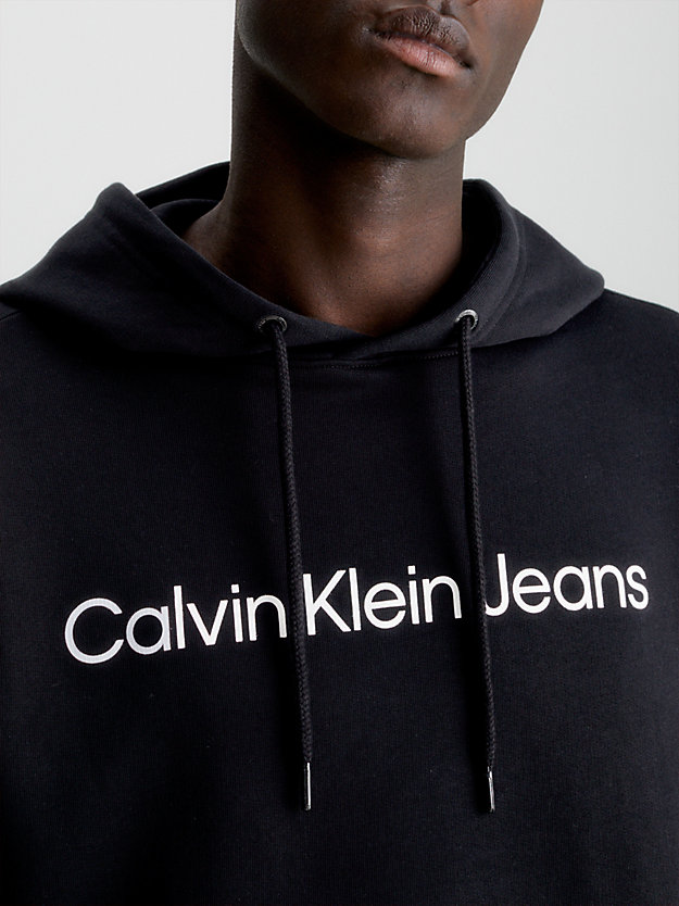 ck black logo hoodie for men calvin klein jeans