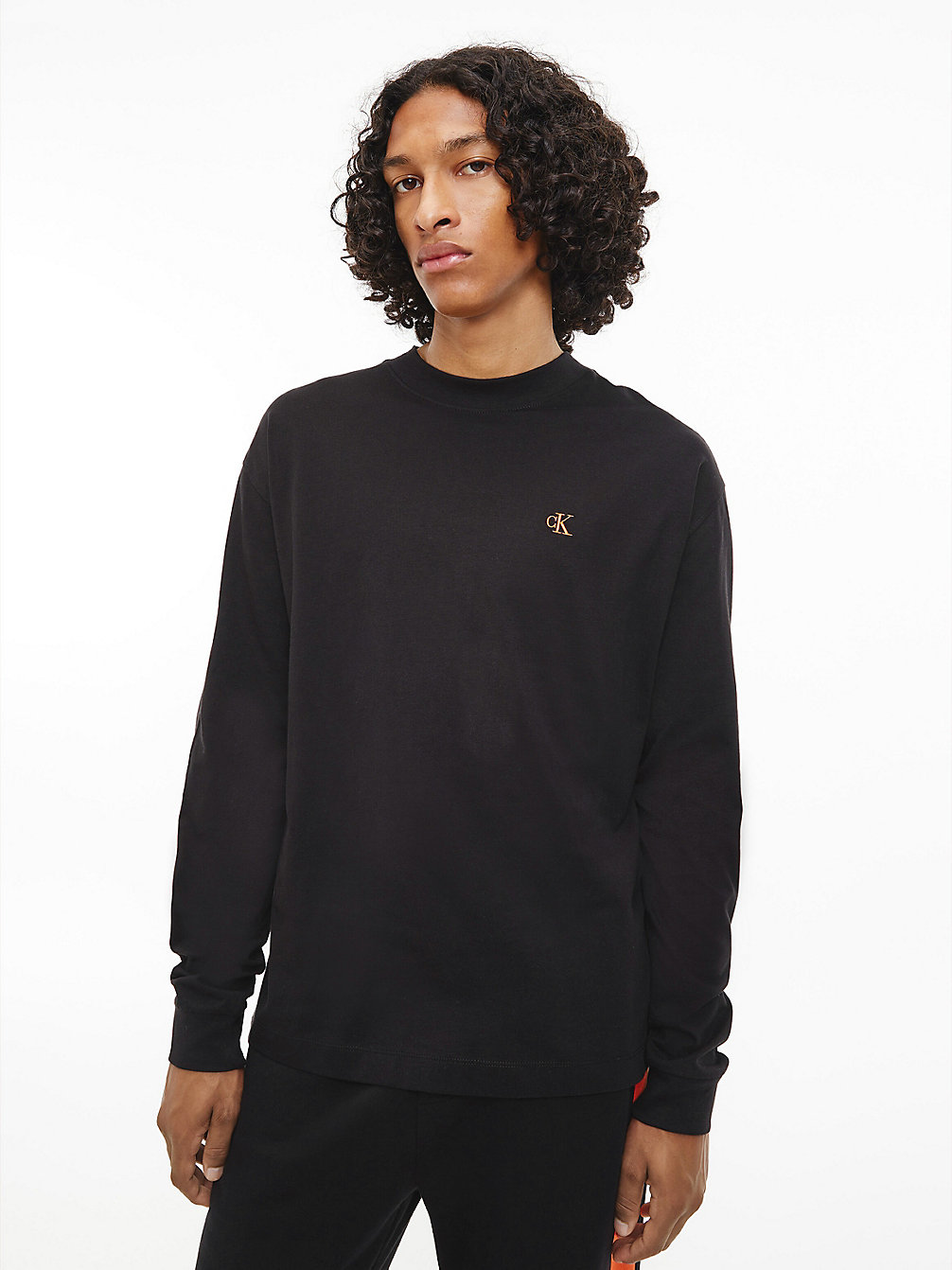 CK BLACK Logo Tape Long Sleeve T-Shirt undefined men Calvin Klein