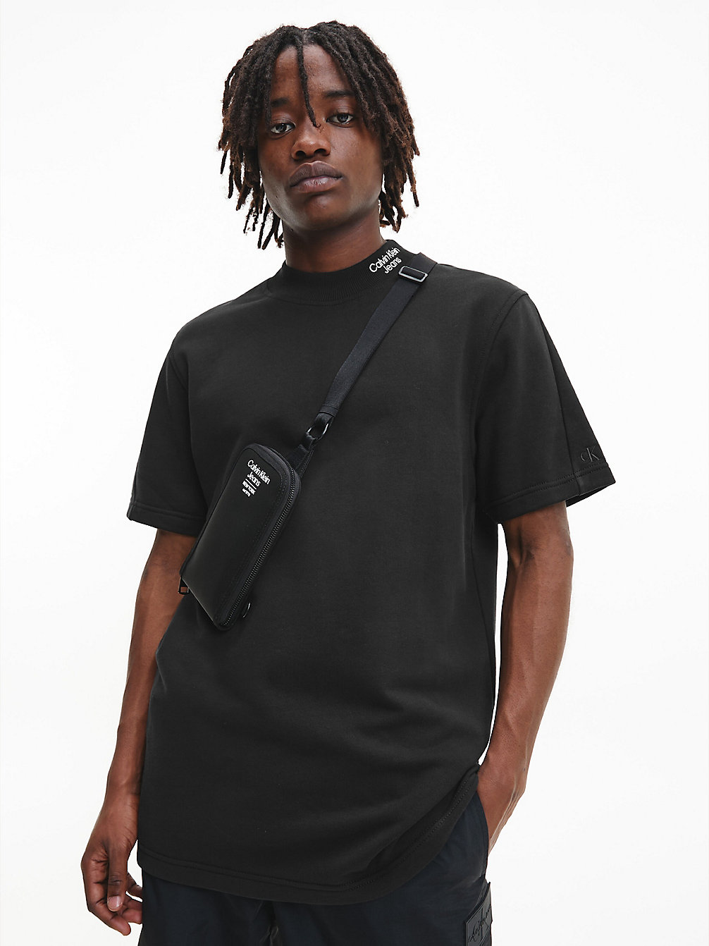 CK BLACK T-Shirt Relaxed En Tissu Éponge De Coton undefined hommes Calvin Klein