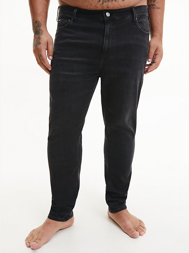 DENIM BLACK Plus Size Skinny Jeans for men CALVIN KLEIN JEANS