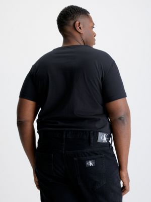 CK BLACK Plus Size Monogram T-shirt for men CALVIN KLEIN JEANS