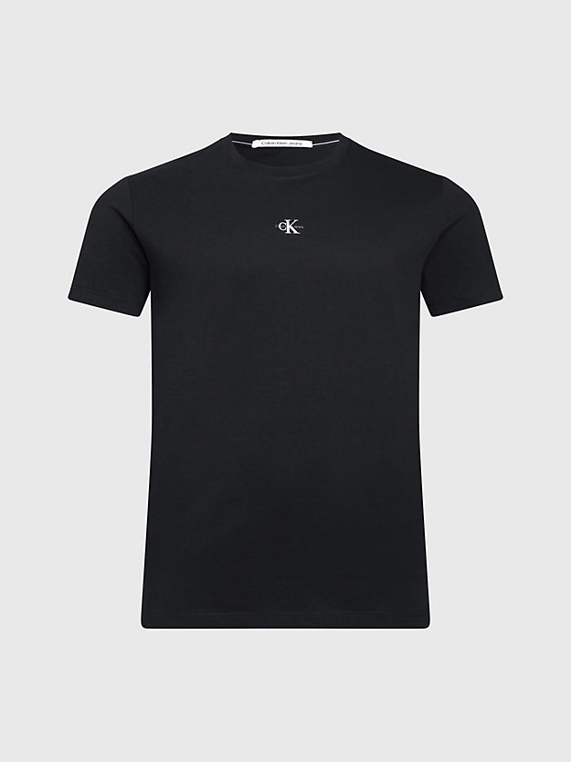 CK BLACK Monogramm-T-Shirt in großen Größen für Herren CALVIN KLEIN JEANS