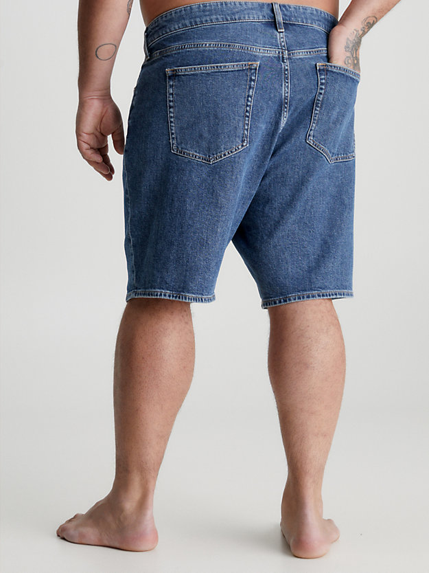 denim dark plus size denim shorts for men calvin klein jeans