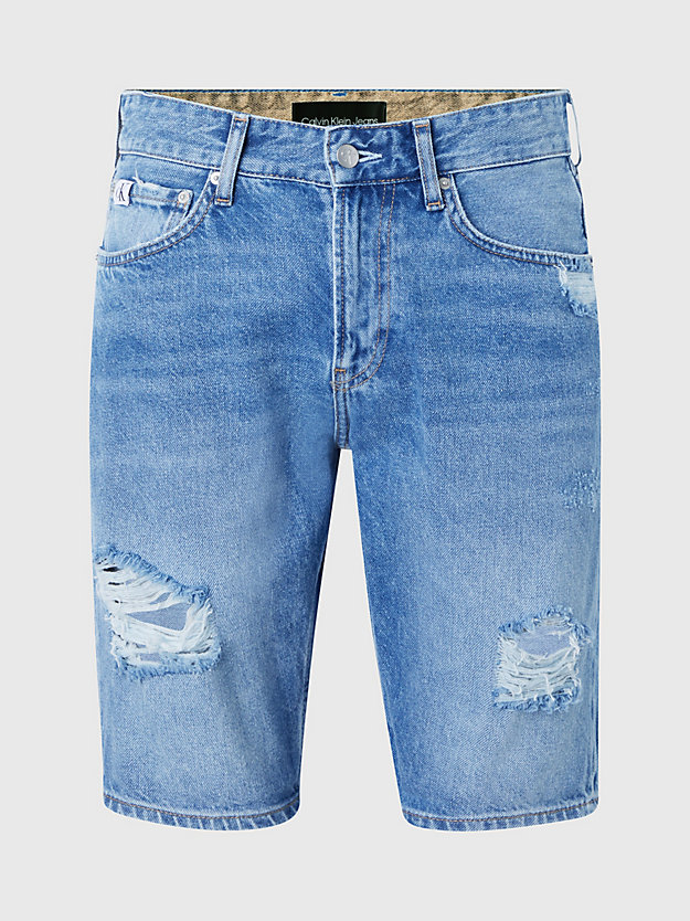 denim light denim-shorts für herren - calvin klein jeans
