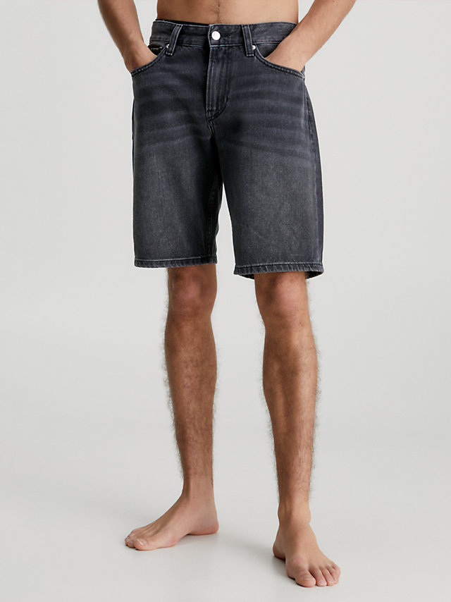 Denim Black Denim Shorts undefined men Calvin Klein
