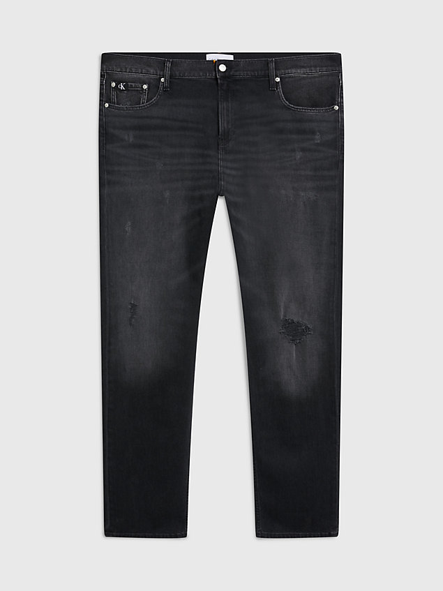 black plus size tapered jeans for men calvin klein jeans
