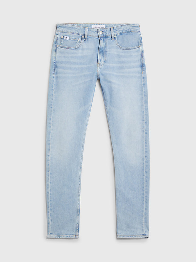 slim tapered jeans blue de hombre calvin klein jeans