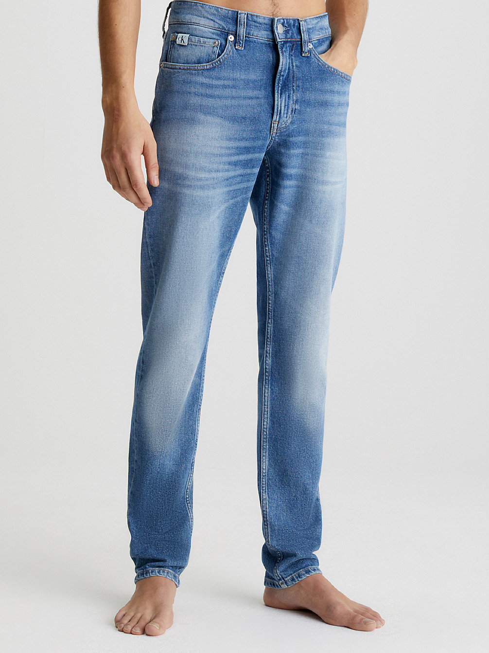 DENIM MEDIUM Slim Tapered Jeans undefined men Calvin Klein
