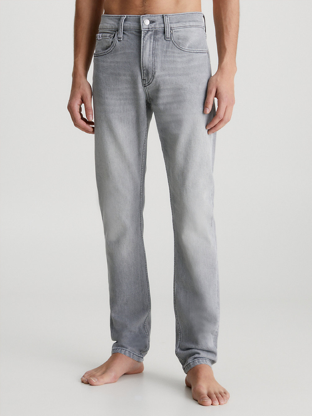 DENIM GREY Slim Tapered Jeans undefined men Calvin Klein