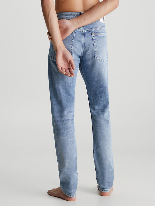 slim tapered jeans blue de hombre calvin klein jeans