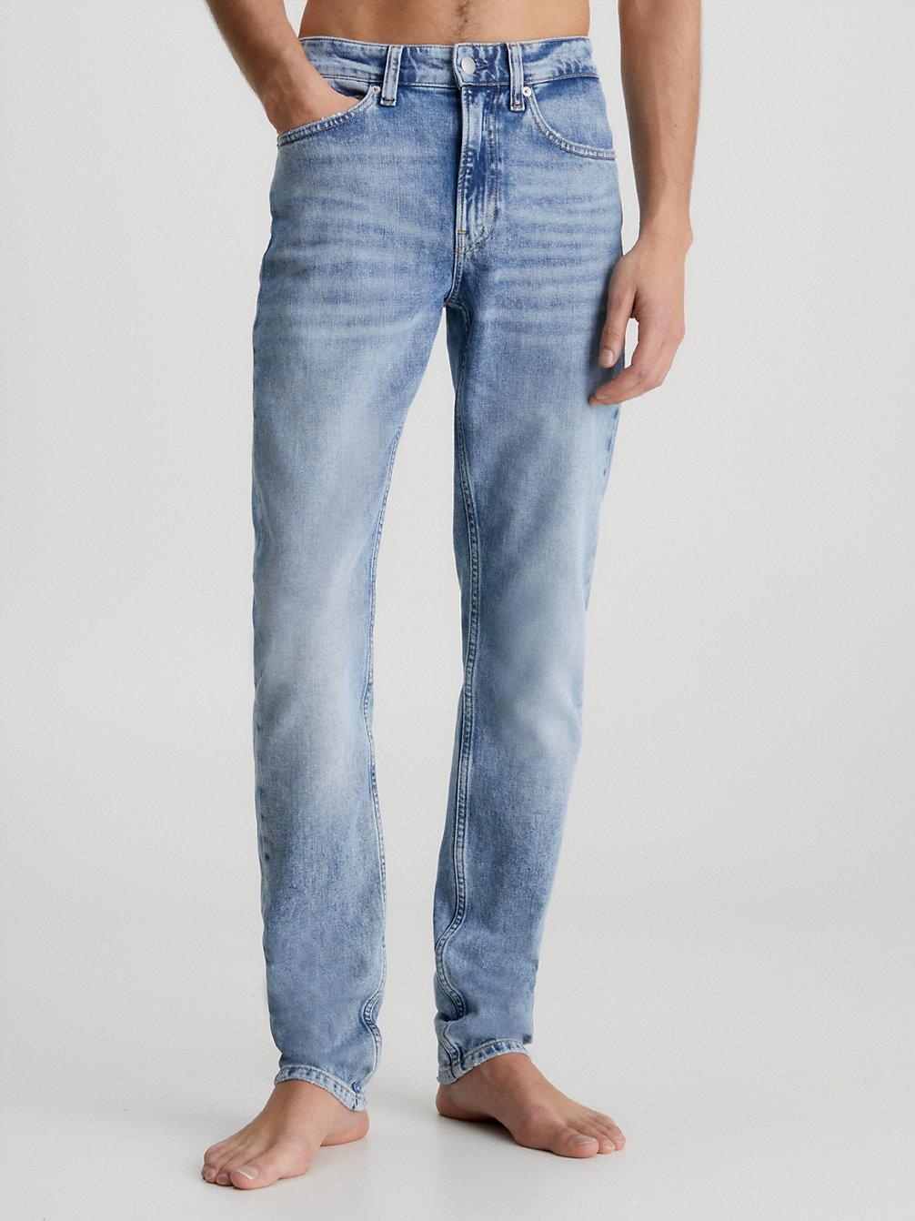 DENIM MEDIUM Slim Tapered Jeans undefined heren Calvin Klein