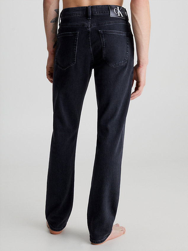 black authentic straight jeans for men calvin klein jeans